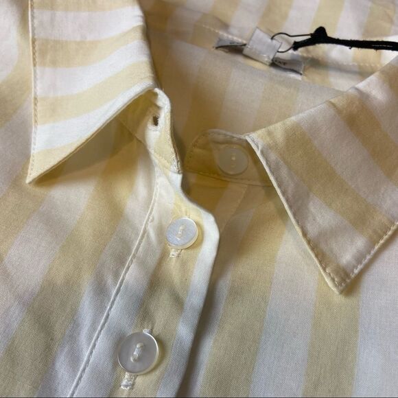 WeWoreWhat Elle Striped Mini Shirt Dress. - Picture 10 of 13